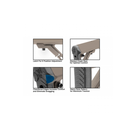 AR15 OPS Ready S1 MIL-SPEC 6 position Stock,...