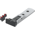 Tacca di Mira con Foglia Target + Mirino con Fibra Ottica Rossa per Revolver S&W (fissaggio con molla) - LPA