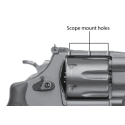 Rear Sight with Target Leaf + Red Fiber Optic Front Sight for Revolver S&W (locked by a spring) - LPA