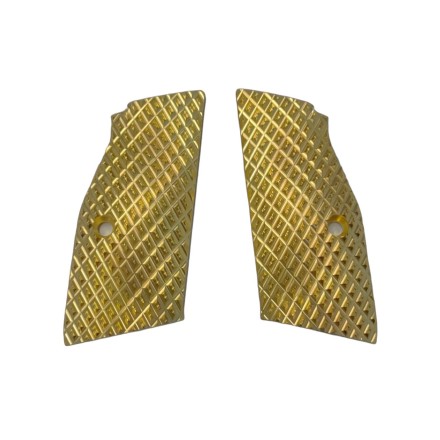 JAWS Brass grips for CZ Shadow 2 Palm Swell, SHORT - Lok Grips