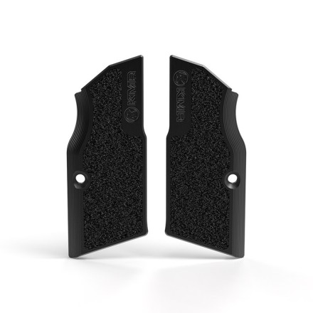 Guancette corte in Alluminio con Grip Tape per mod. L Orca ed Emiq, nero - KMR