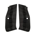 Guancette per Shadow 2 Palm Swell (Ergonomica) GridLOK in Ottone nero, texture aggressive - Lok Grips