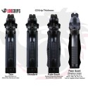 GridLOK Palm Swell Grips Shadow 2 (Black Brass), texture aggressive - Lok Grips