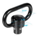 Porta Cinghia a Sgancio Rapido con Anello da 1.38"/3,5cm - UTG