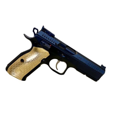 Grips 3D President for CZ SP01, Long, Brass - M-arms