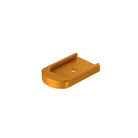Aluminum Base Pad for 17 rounds Magazines for KMR and CZ, orange - KMR