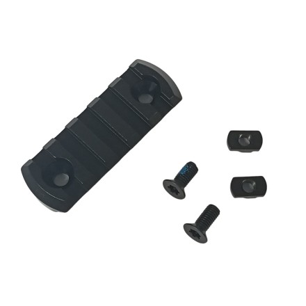 Rail M-LOK 5 Slot, Aluminium, Black - KMR