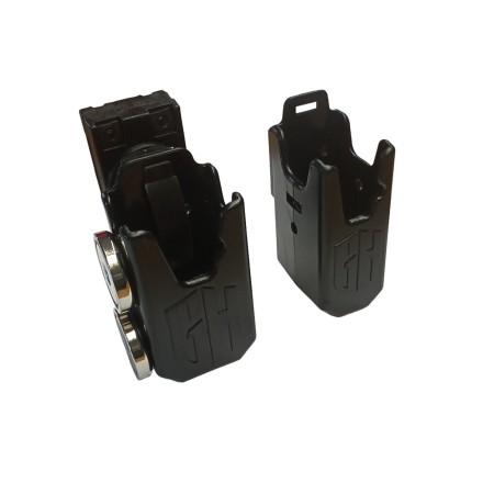 Porta caricatore con 2 inserti, 2 magneti e clip ruotabile per caricatori bifilari - Ghost International