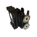Magazine pouch with 2 inserts, 2 magnets and rotation clip for double row mag