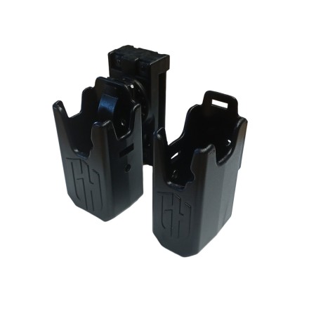 Porta caricatore con 2 inserti e clip ruotabile...
