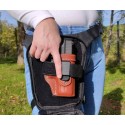 Fondina cosciale per trasporto occulto occulta, nera - Falco Holsters