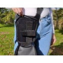 Fondina cosciale per trasporto occulto occulta, nera - Falco Holsters