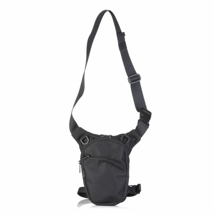 Concealed gun bag drop leg carry, black - Falco Holsters