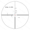 Ottica Continental 1-8x24 ED SFP illuminato, tubo 30mm - Vector Optics