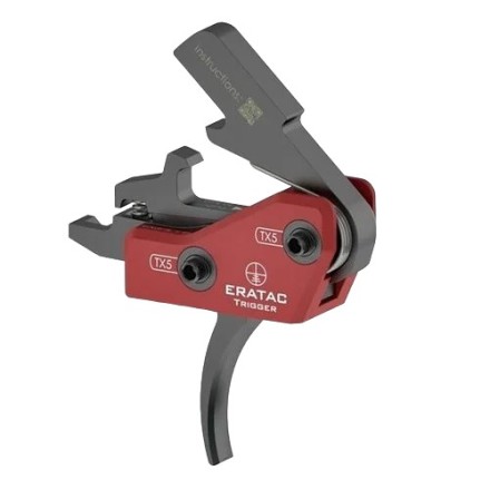 ERATAC single action trigger for AR15 and clones, curved trigger blade - ERATAC