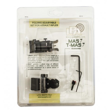 Set Mire Regolabili Abbattibili MAS7COM per AR15 / M4, attacco Picatinny - LPA