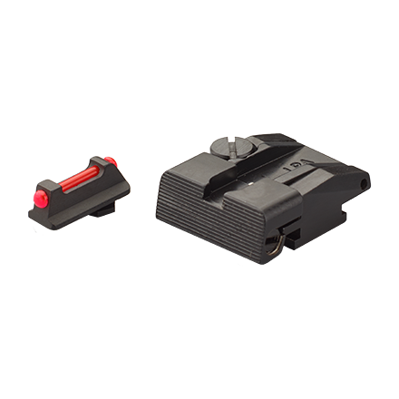 Kit adjustable rear sight and front sight with red fiber for Walther P99/PPQ/PPQM2 (NO Cal.22) - LPA