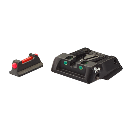Kit adjustable rear sight with green fiber and front sight with red fiber for Walther PPQ Q5 Match (NO COMBO) - LPA