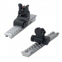 Folding Adjustable Sight Set MAS7COM for AR15 / M4, for Picatinny Rail - LPA