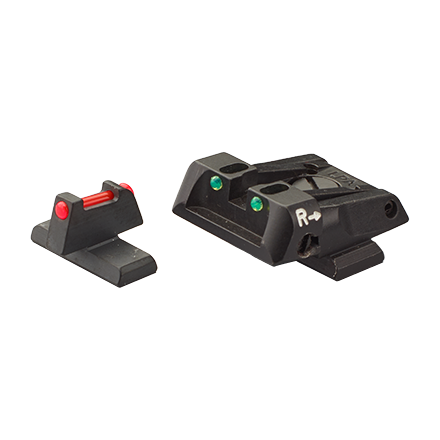 Kit adjustable rear sight with green fiber and front sight with red fiber for Beretta APX - LPA