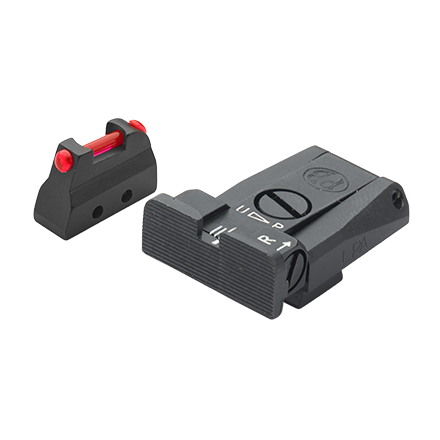 Kit adjustable rear sight and front sight with red fiber for Beretta 92/96/98/M9A1 - LPA