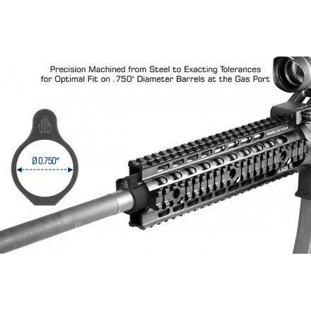 UTG AR15 Micro Gas Block, .750" ID, Steel