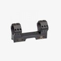 Attacco Monolitico Fisso Ottiche 40 mm/20MOA SIMPLE BLACK TACTICAL per Slitte Picatinny, Nero - Contessa