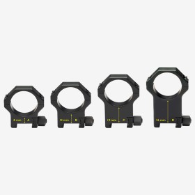 Coppia di Anelli Fissi  40 mm per Guide Picatinny - Contessa 2