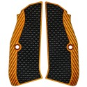 Guancette per Shadow 2 THIN in Alluminio (sottili), con Inserto in G10, Arancio - Lok Grips