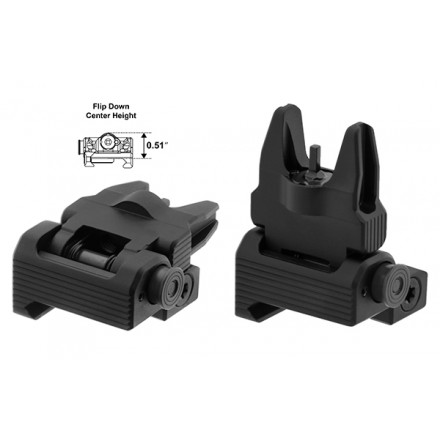 UTG ACCU-SYNC® Spring-loaded AR15 Flip-up Front Sight