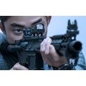 UTG ACCU-SYNC® Spring-loaded AR15 Flip-up Rear Sight