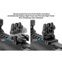 UTG ACCU-SYNC® Spring-loaded AR15 Flip-up Rear Sight