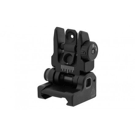 UTG ACCU-SYNC® Spring-loaded AR15 Flip-up Rear Sight