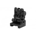 UTG ACCU-SYNC® Spring-loaded AR15 Flip-up Rear Sight