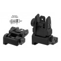 UTG ACCU-SYNC® Spring-loaded AR15 Flip-up Rear Sight