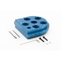 Testa porta dies Free-Float a zero giochi per Dillon XL650 / XL750, anodizzato blu - Armanov