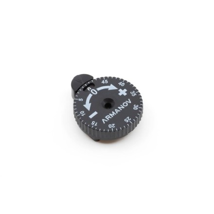 Powder measure knob with absolute position for...
