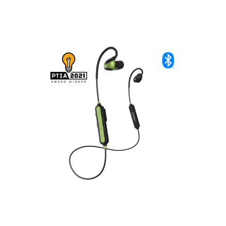 Auricolari Advance Bluetooth 5.2 in-ear con con clip archetto ricaricabile, verde - ISOtunes