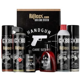 CX80 HANDGUN CARE SET completo per la pulizia di pistole...