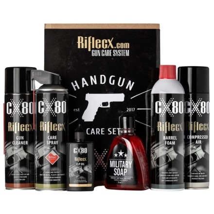 CX80 HANDGUN CARE SET completo per la pulizia...