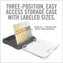 Accu-Punch® 11-Piece Standard Brass & Steel Pin Punch Set - Real Avid