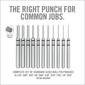 Accu-Punch® 11-Piece Roll Pin Punch Set - Real Avid 2