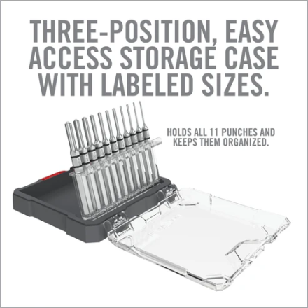 Accu-Punch® 11-Piece Roll Pin Punch Set - Real...