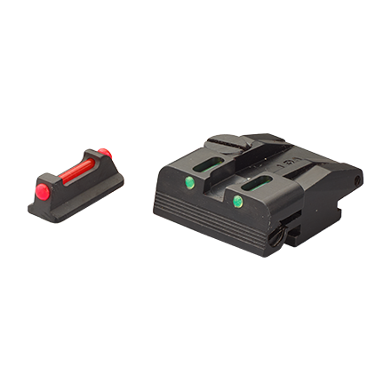 Kit adjustable rear sight with green fiber and front sight with red fiber for Walther P99/PPQ/PPQM2 (NO Cal.22) - LPA