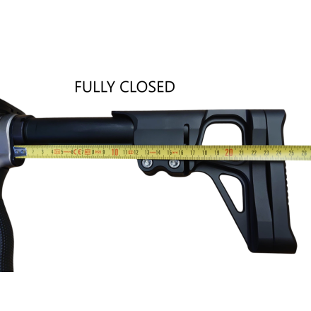 Fully Adjustable AR15 Stock "Kick", black -...