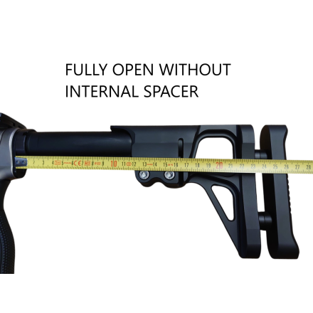 Fully Adjustable AR15 Stock "Kick", black -...
