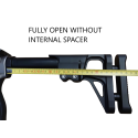 Fully Adjustable AR15 Stock "Kick", black - X-Ray Parts