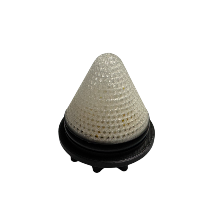 Powder dropper cap for moisture absorption with...