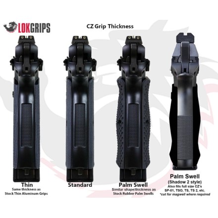 Thin Bogies G10 SHORT Grips for CZ Shadow 2...