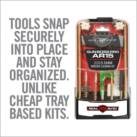 Gun Boss Pro cleaning kit for AR15 - Real Avid 2